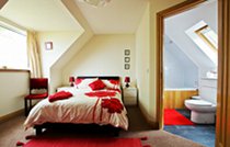 Red Skye double bedroom with ensuite bathroom