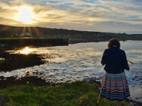 Sunset on the shore of Loch Snizort - Skeabost Bridge, Isle of Skye